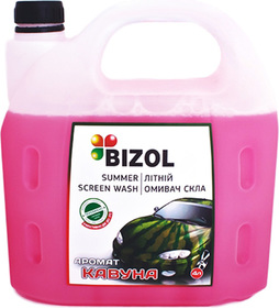 Стеклоомывающая жидкость Bizol с ароматом арбуза, 4 л